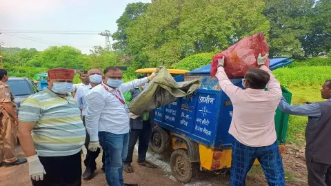 Gaya Municipal Corporation Deploys Electric Vacuum Cleaner for Pitru Paksha Mela Cleanliness