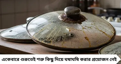 Non Stick Pan's Glass Lid Cleaning: ননস্টিক কড়াইয়ের কাচের ঢাকনা ঘোলাটে হয়ে গিয়েছে? স্পঞ্জে দিন এই সাদা গুঁড়ো, সহজেই ফিরবে ঝকঝকে ভাব
