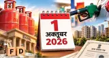 1 अक्टूबर 2026 से बदलेंगे कई नियम, LPG से लेकर बैंक और PUC तक जानें बड़े बदलाव