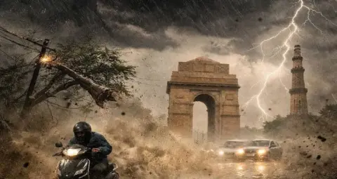 Weather Today: आज 22 राज्यों में भारी बारिश और तेज हवाओं का अलर्ट, 75 किमी प्रति घंटे तक चलेगी हवा