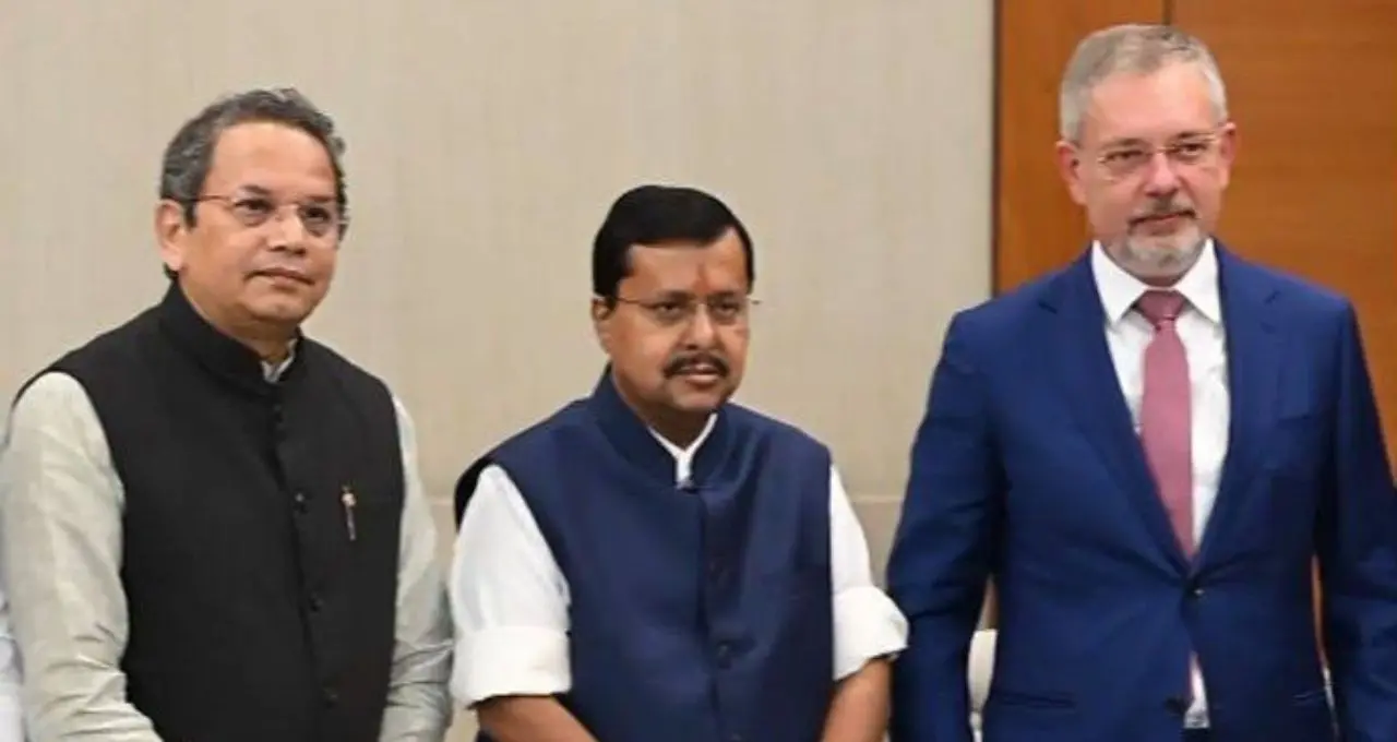 रूसी राजदूत डेनिस अलीपोव ने नितिन नवीन से की मुलाकात, भारत-रूस संबंधों पर हुई चर्चा