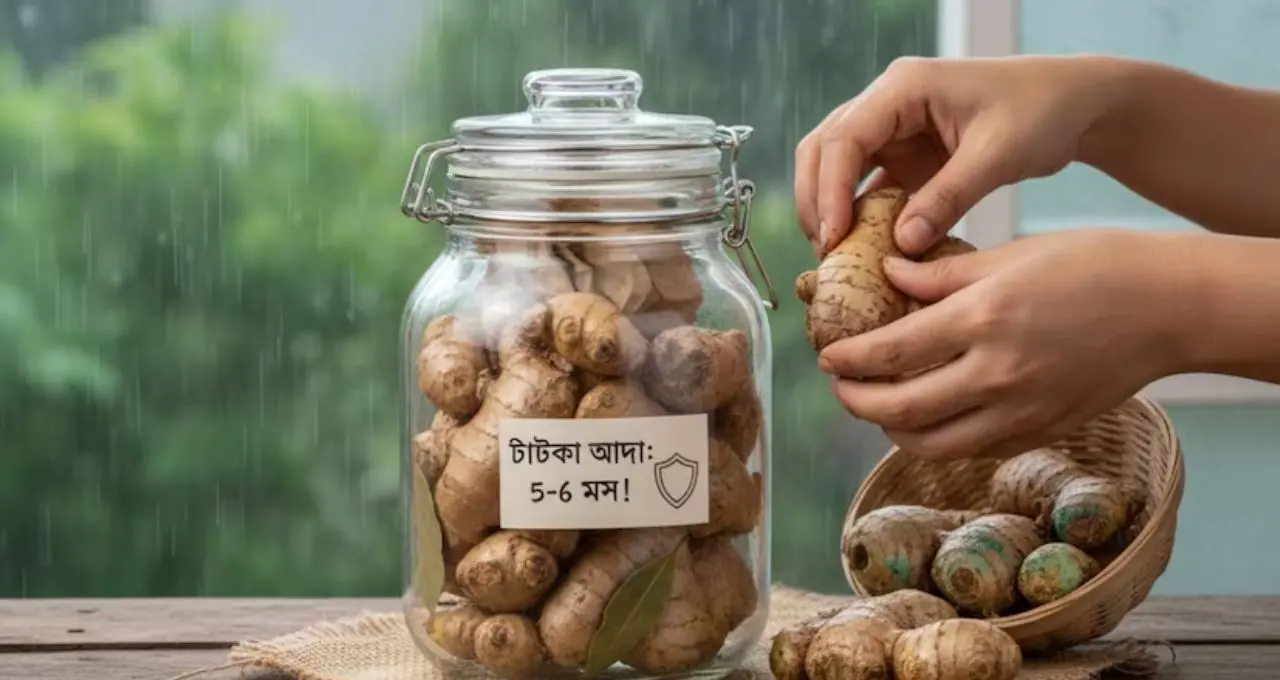 Ginger Storage Tips: বর্ষায় দু’দিনেই নরম-পচা আদা? এইভাবে রাখলে ৩-৬ মাস পর্যন্ত থাকবে ভালো, জানুন সহজ কৌশল
