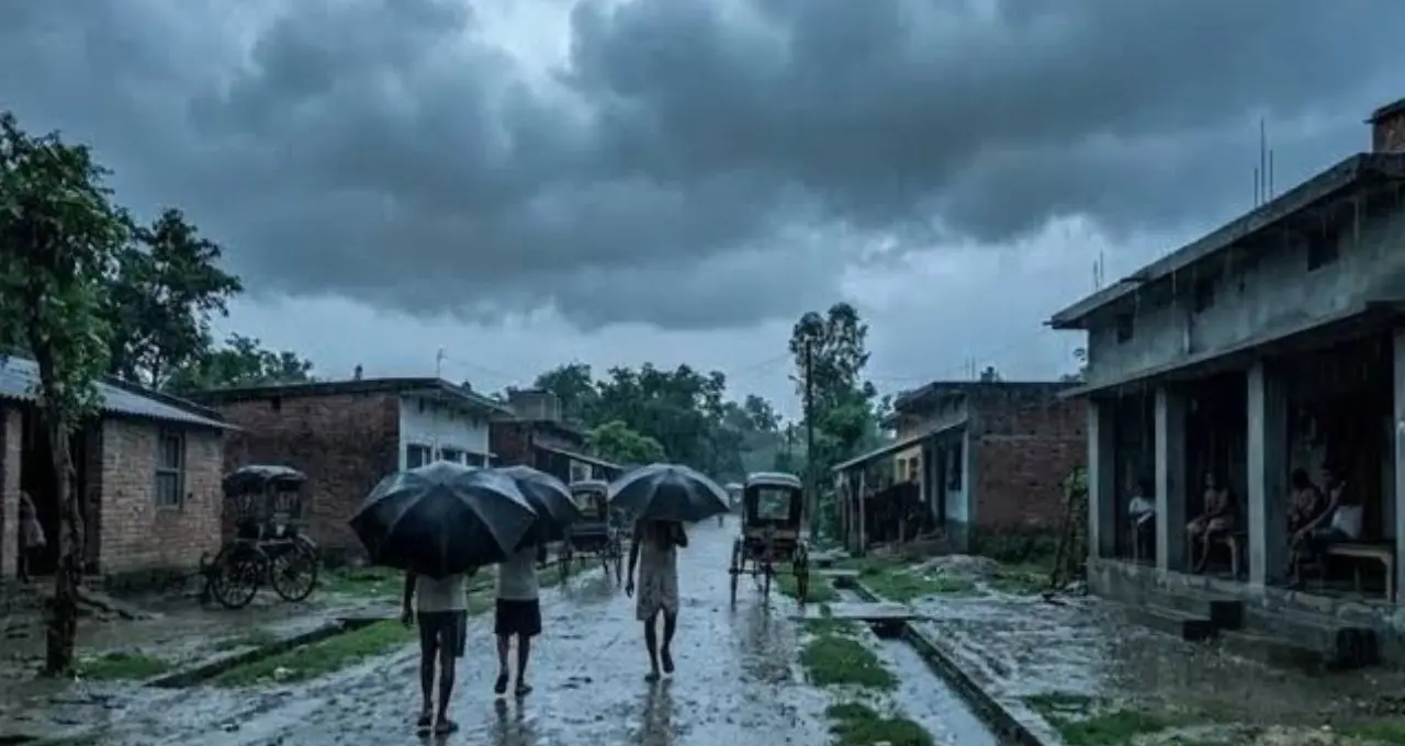 वाराणसी-पूर्वांचल में बारिश से गिरा तापमान, उमस से राहत,अगले हफ्ते गुलाबी ठंडक के संकेत