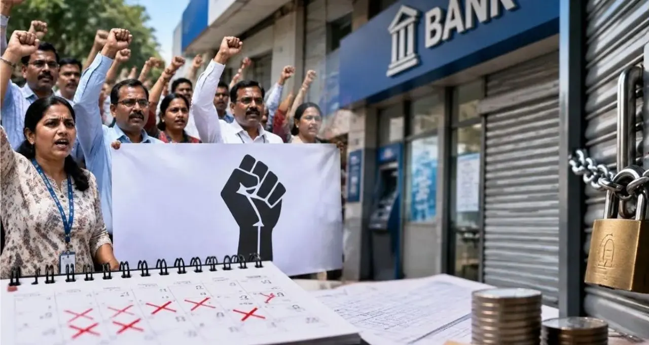MP Bank Strike: मध्य प्रदेश में 40 हजार बैंककर्मी हड़ताल पर, 7 हजार ब्रांच पर पड़ेगा असर