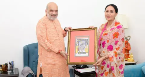 निकाय चुनाव के बाद दीया कुमारी की अमित शाह से मुलाकात, राजस्थान के मुद्दों पर हुई चर्चा