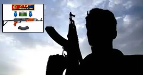 पंजाब में हथियारों की बड़ी खेप बरामद, AK-47 और 2 हैंड ग्रेनेड के साथ एक आरोपी गिरफ्तार