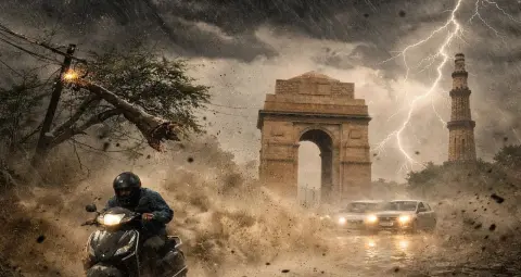 Weather Update: 17 राज्यों में भारी बारिश का अलर्ट, 60 किमी प्रति घंटे की रफ्तार से चलेंगी हवाएं
