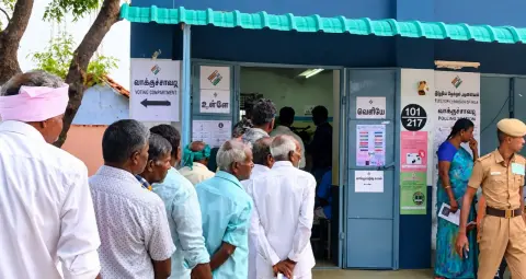 तमिलनाडु उपचुनाव: मदुरांतकम और धारापुरम में मतदान जारी, कड़ी सुरक्षा के बीच 4.37 लाख मतदाता डालेंगे वोट