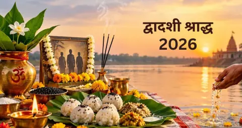 द्वादशी श्राद्ध 2026: जानें तिथि, सही श्राद्ध विधि और पितरों की शांति के धार्मिक उपाय