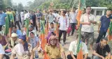 दक्षिण त्रिपुरा में भाजपा समर्थकों का हाईवे जाम, टीएमपी पर चुनाव बाद हिंसा के आरोप