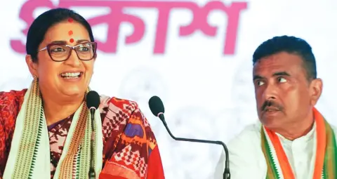 स्मृति ईरानी ने भाजपा की जीत को बताया लोकतंत्र की जीत