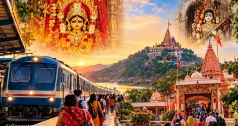 नवरात्र मेले में श्रद्धालुओं को राहत, विंध्याचल स्टेशन पर संघमित्रा एक्सप्रेस समेत 20 ट्रेनों का ठहराव