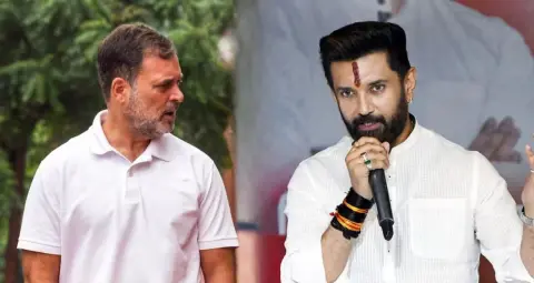 राहुल गांधी पर चिराग पासवान का तीखा हमला, कहा- 'निकले थे ज्ञापन लेकर, लौटे CJI से सबक लेकर'