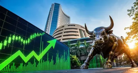 Stock Market Closing: शेयर बाजार में लौटी रौनक, सेंसेक्स 1,109 अंक उछला; निफ्टी 22,700 के पार बंद