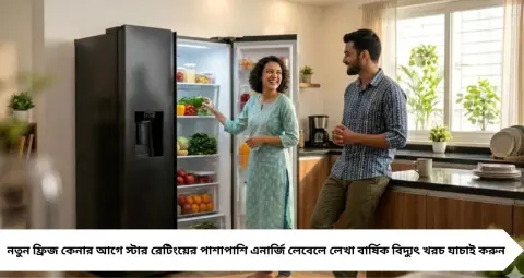 ৫ স্টার নাকি ৩ স্টার ফ্রিজ? কোনটিতে বিদ্যুতের বিল কম আসবে, কেনার আগে মিলিয়ে নিন খরচের হিসাব