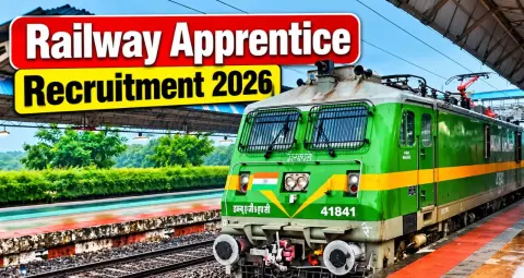 Railway Apprentice Recruitment 2026: 10वीं-ITI पास के लिए 2008 पद, मेरिट से होगा चयन