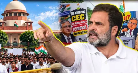 INDIA ब्लॉक के दिल्ली मार्च पर त्योहारों के कारण ब्रेक, राहुल गांधी बोले- SIR और CEC के खिलाफ लड़ाई जारी रहेगी
