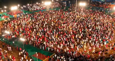 अभिव्यक्ति गरबा महोत्सव 2026 का दूसरा दिन आज, 110 फीट के सर्किल में पारंपरिक नृत्य का दिखेगा रंग