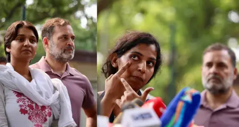  राहुल गांधी के सामने छात्रों ने लगाए दिल्ली पुलिस पर मारपीट के आरोप, अदिरा बोलीं- एक कान से सुनने में परेशानी