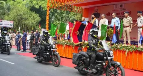 CM सम्राट चौधरी ने पटना में राष्ट्रीय मोटरसाइकिल रैली को दिखाई हरी झंडी, गुजरात तक पहुंचेगा एकता का संदेश