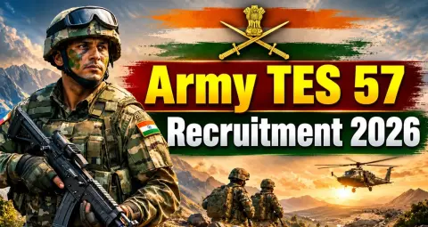 Army TES 57 Recruitment 2026: इंडियन आर्मी में 12वीं पास युवाओं के लिए आवेदन शुरू, 12 नवंबर तक करें अप्लाई
