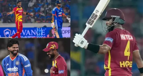 IND vs WI 4th T20: भारत को 24 रन से हराकर वेस्टइंडीज ने सीरीज में की बराबरी, शाई होप का शतक 