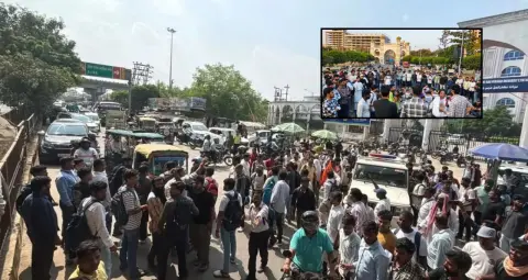 पटना में लाइब्रेरियन भर्ती के सर्टिफिकेट के लिए छात्रों का हंगामा, मीठापुर में आधे घंटे तक सड़क जाम