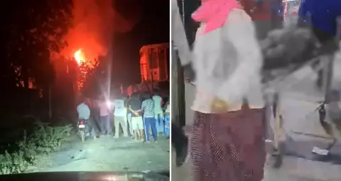 पाली की ग्वार-गम फैक्ट्री में भीषण आग, जलते कपड़ों में बाहर भागे 3 मजदूर; दो लापता