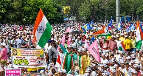  गुरुग्राम में पुरानी पेंशन बहाली के लिए कर्मचारियों का संकल्प मार्च, 7 फरवरी को कुरुक्षेत्र में आंदोलन