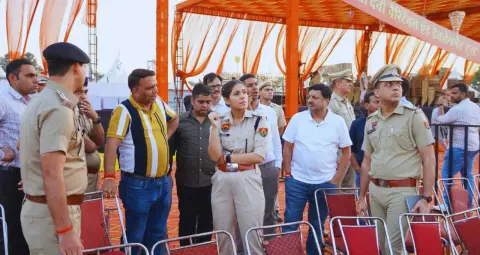 पंचकूला में दशहरा पर 625 पुलिसकर्मी तैनात, शालीमार ग्राउंड के आसपास ट्रैफिक रूट में बदलाव