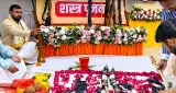 लखनऊ में क्षत्रिय समाज ने किया शस्त्र-पूजन, 20 राजघराने जुटे, दशहरे पर जलेगा रोबोटिक रावण