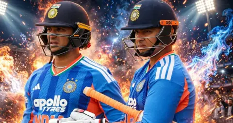 IND vs NZ: अभिषेक शर्मा और वैभव सूर्यवंशी का धमाका, भारत ने 6 ओवर में 118 रन बनाकर रचा इतिहास