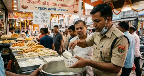 भागलपुर में पनीर में फॉर्मलिन मिलाने की आशंका, आधा दर्जन दुकानदारों पर कार्रवाई, खाद्य जांच वाहन भी ठप
