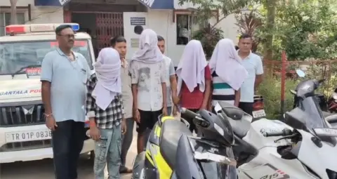 अगरतला में वाहन चोरी के मामलों में चार नाबालिग पकड़े गए, दो बाइक समेत चार वाहन बरामद
