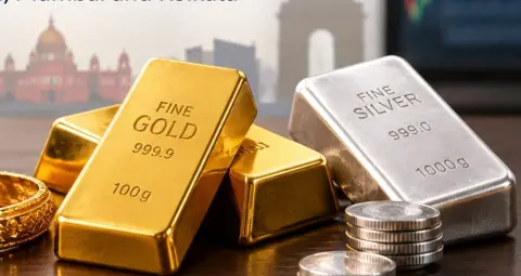 Gold Silver Price Today: धनतेरस से पहले सोना-चांदी के दाम गिरे, जानें आज का भाव
