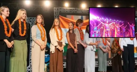 मेरठ के BIT ग्लोबल स्कूल में वार्षिकोत्सव 'प्रवाह', जर्मन मेहमानों के सामने दिखी भारत की संस्कृति और विज्ञान की झलक
