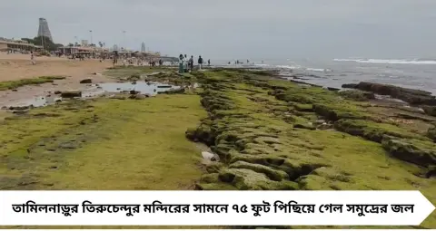  মন্দিরের সামনে থেকে ৭৫ ফুট পিছিয়ে গেল সমুদ্রের জল! জলের তলায় বেরিয়ে এল প্রাচীন পাথরের মূর্তি, সামনে এল ইতিহাসের অজানা রহস্য
