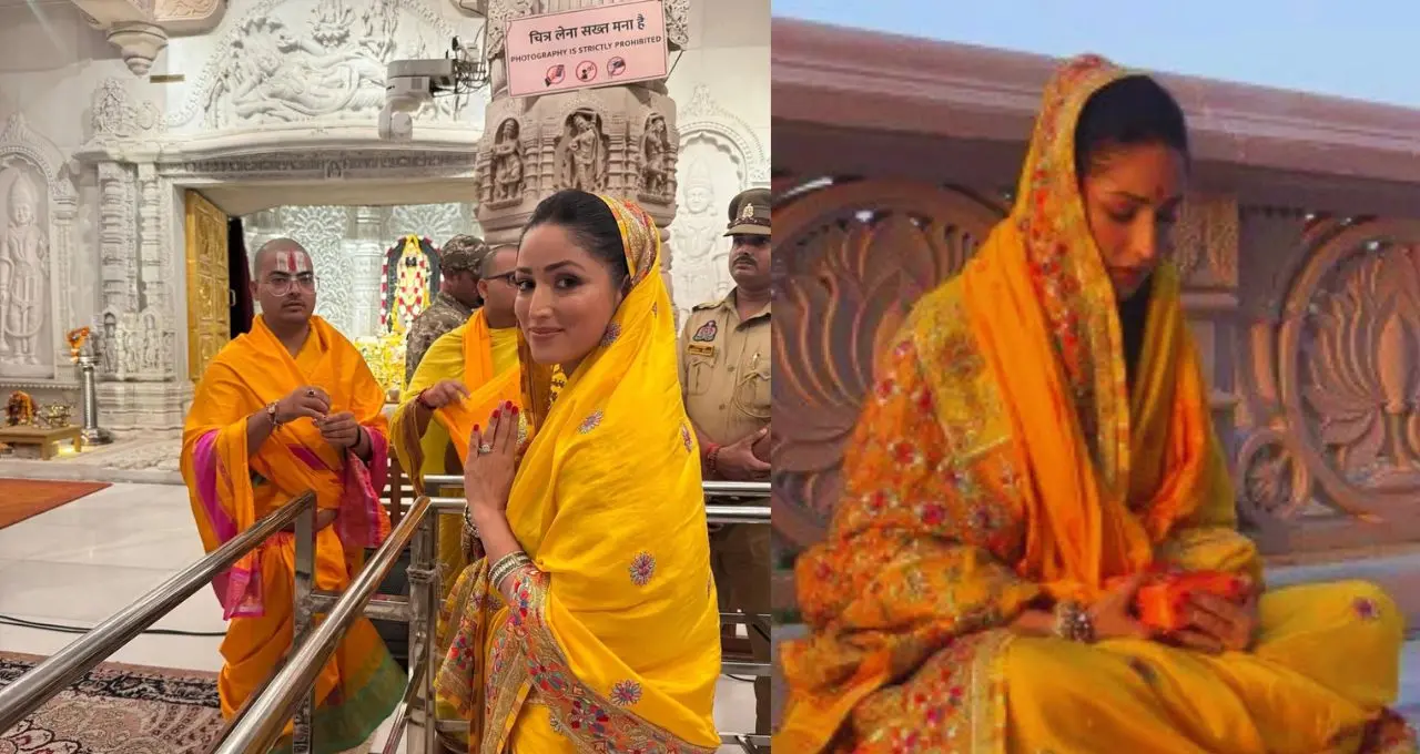 अयोध्या में यामी गौतम ने किए रामलला के दर्शन, जमीन पर बैठकर पढ़ी हनुमान चालीसा; 16 अक्टूबर को रिलीज होगी नई नवेली