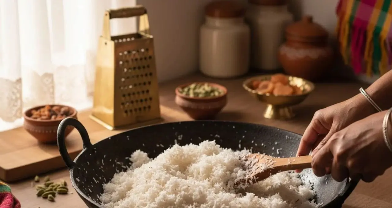 Narkel Naru Recipe: পুজোর ভোগে চাই তুলতুলে নারকেলের নাড়ু? চিনি মেশানোর এই বিশেষ কৌশলেই আসবে আসল স্বাদ, মুখে দিলেই হবে গলে যাওয়া!
