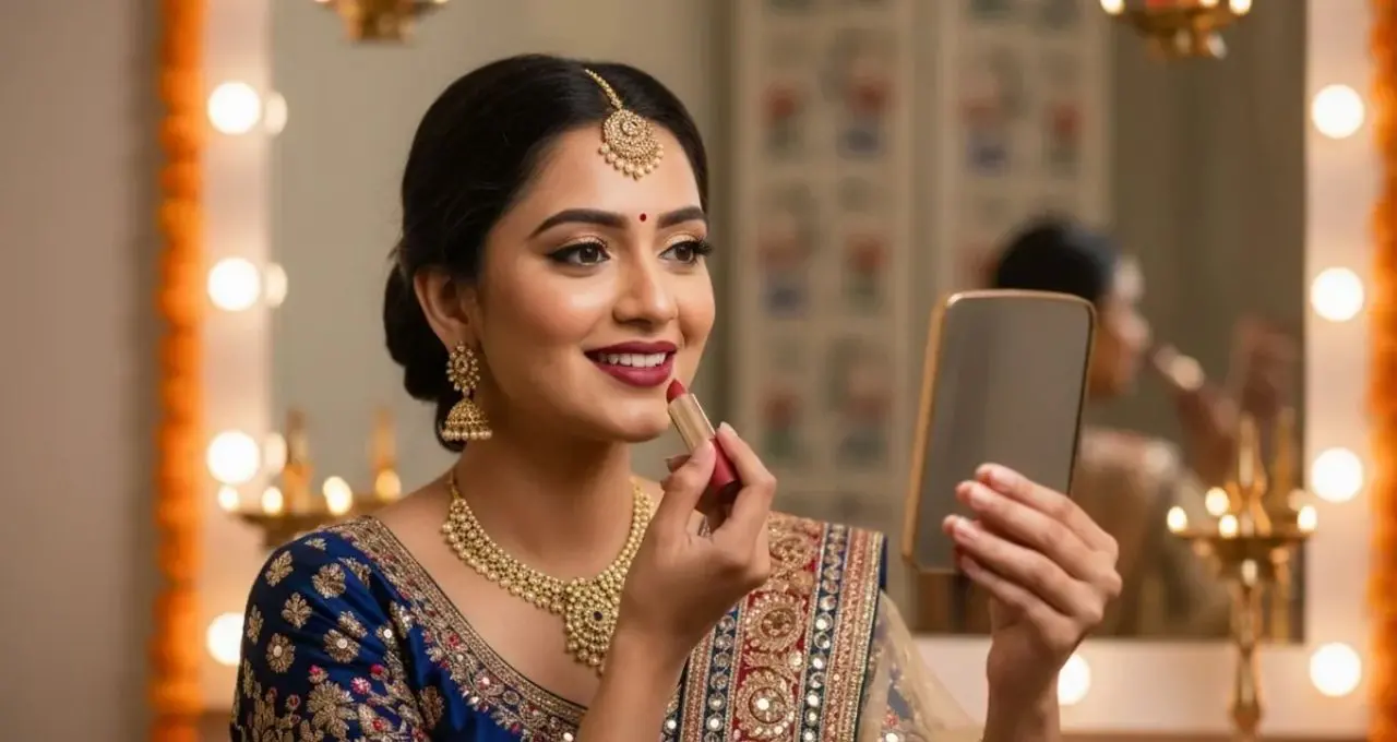 Long Lasting Make Up: পুজোর ভিড় আর ঘামেও মেকআপ থাকবে অটুট? সাজের আগে বরফ, শেষে সেটিং স্প্রে—জেনে নিন সহজ টিপস