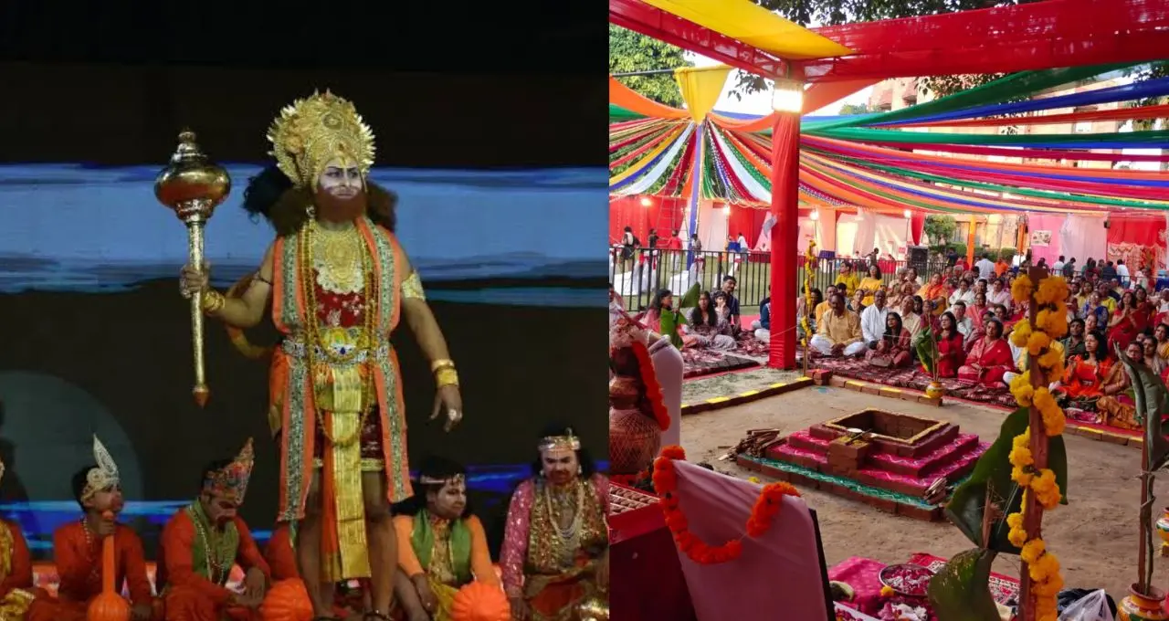 लखनऊ के मां चंद्रिका देवी धाम में महानवमी पर उमड़ी भीड़, दर्शन के लिए लगीं 4 लंबी कतारें