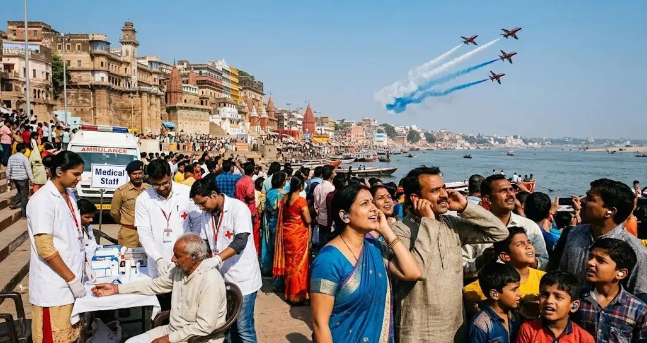 वाराणसी एयर शो में दर्शकों को Earbuds लगाने की सलाह, 6 जिलों के डॉक्टर तैनात और 30 बेड रिजर्व