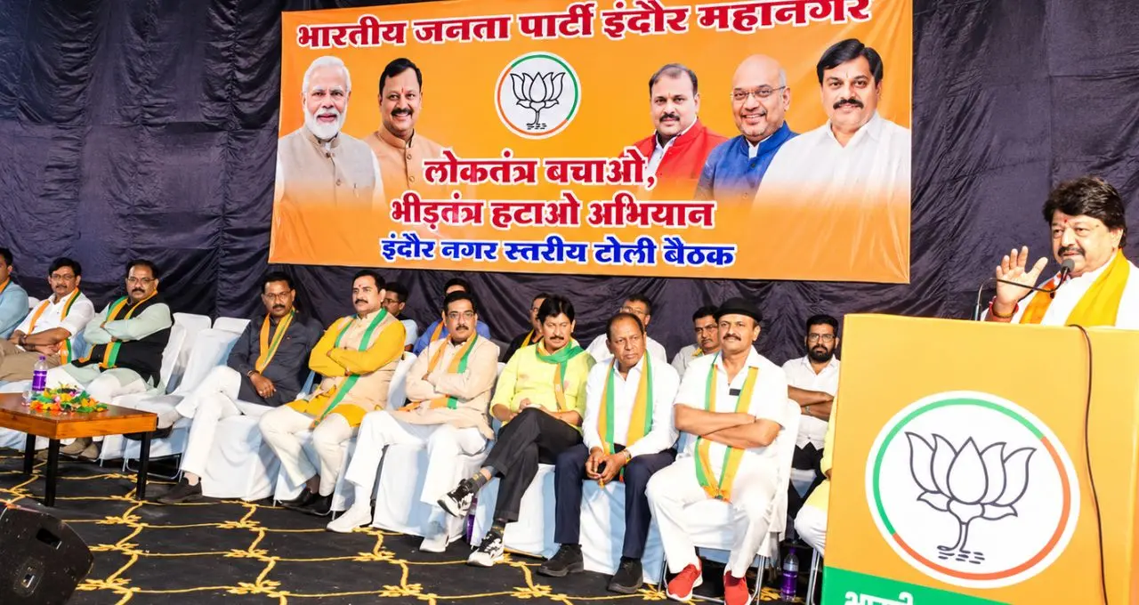 इंदौर में 23 अक्टूबर से भाजपा का ‘लोकतंत्र बचाओ-भीड़तंत्र हटाओ’ अभियान, 1 नवंबर को निकलेगी पदयात्रा