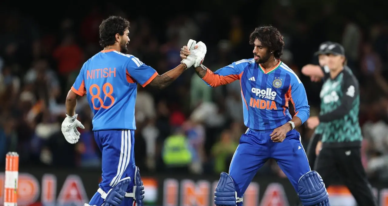 IND vs NZ 2nd T20: भारत ने न्यूजीलैंड को चार विकेट से हराया, तिलक और नीतीश की तूफानी साझेदारी