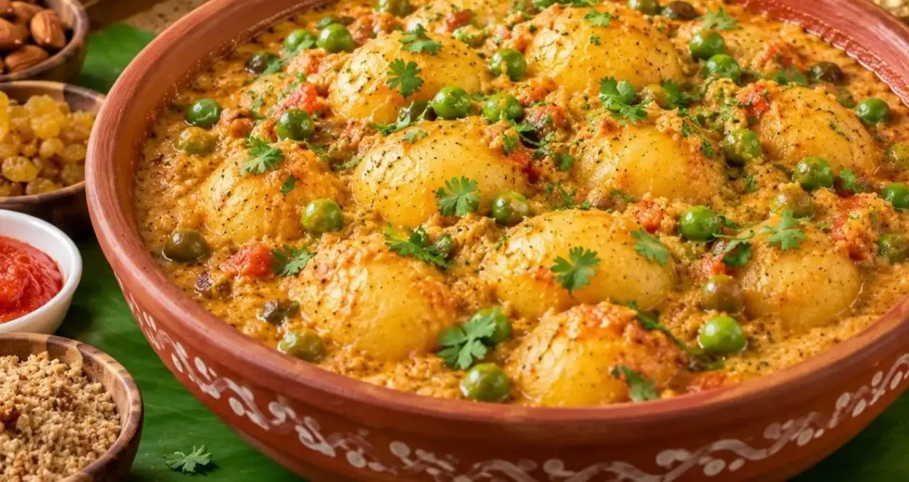 Niramish Alur Dom Recipe: পেঁয়াজ-রসুন ছাড়াই তৈরি হবে রাজকীয় স্বাদের বাটার আলুর দম! কালীপুজোর ভোগে চেটেপুটে খাবে সবাই, রইল সহজ রেসিপি
