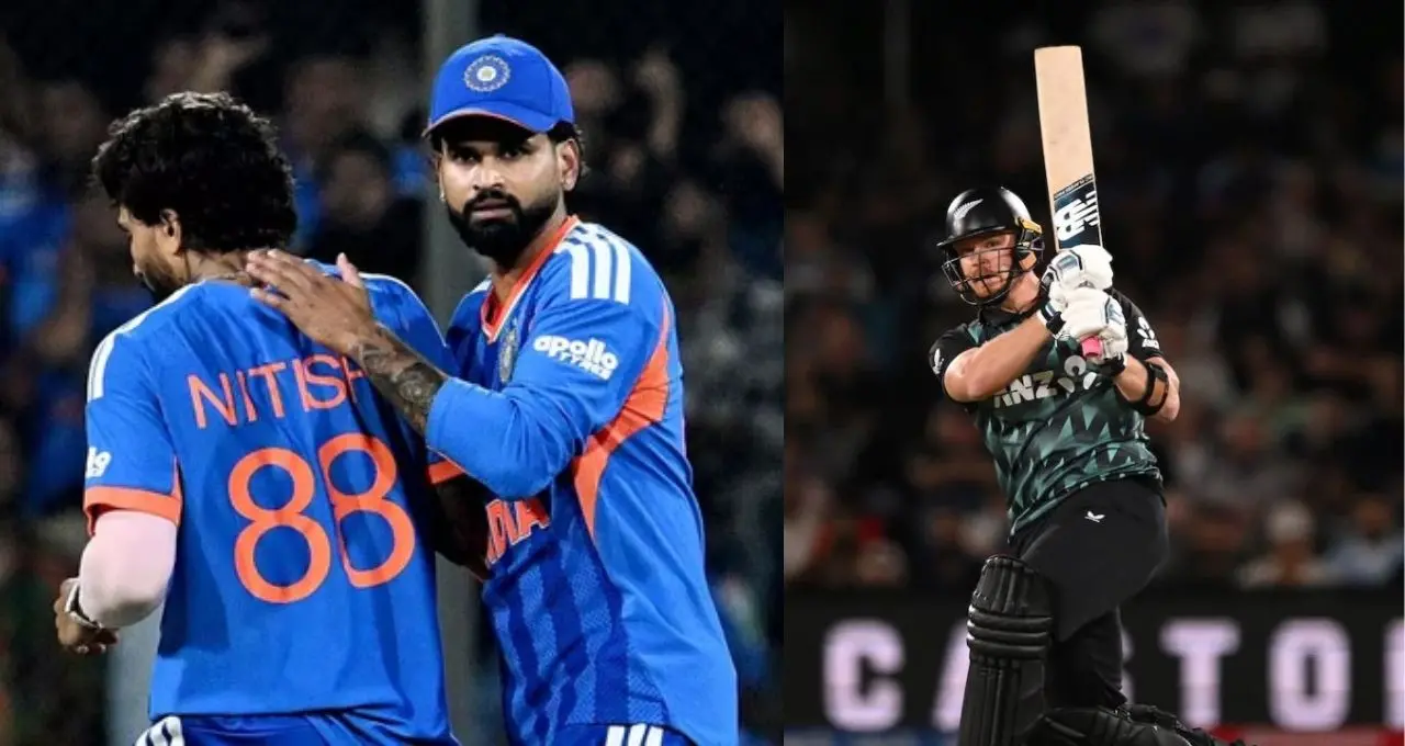 IND vs NZ: ग्लेन फिलिप्स ने 46 गेंदों में जड़ा शतक, नीतीश के एक ओवर में बटोरे 32 रन