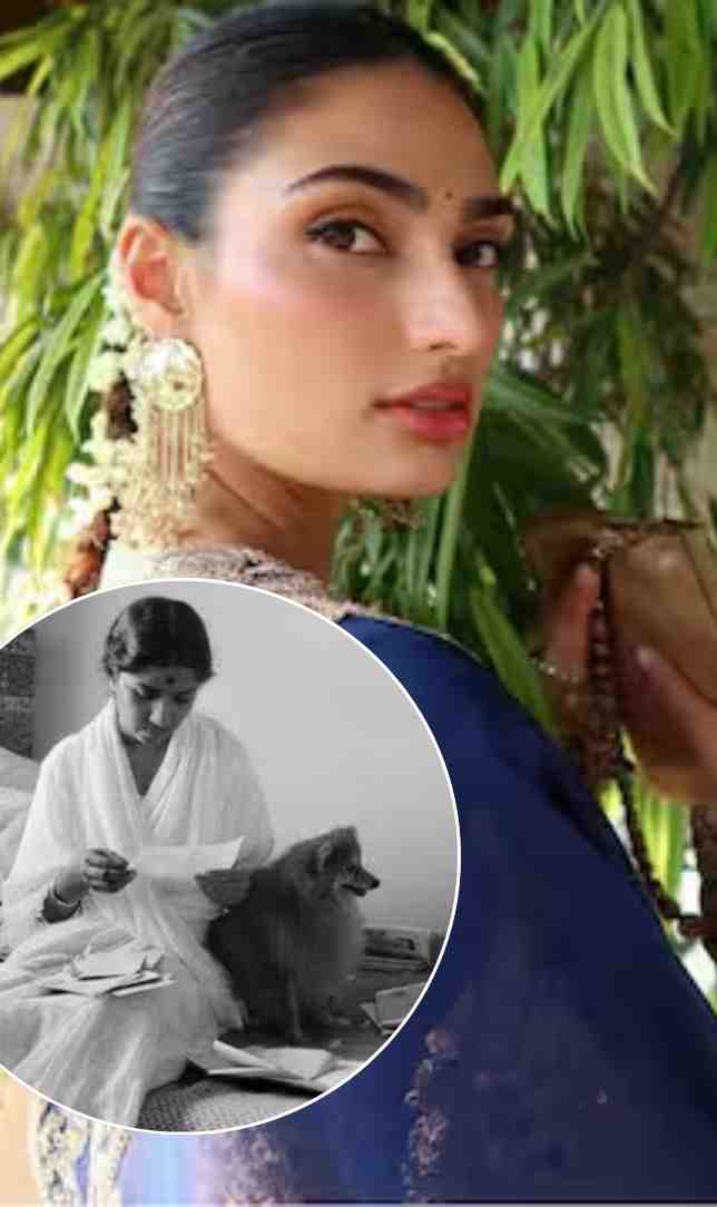 आथिया शेट्टी का पोस्ट विवाद में, लता मंगेशकर फोटो गलती से शेयर