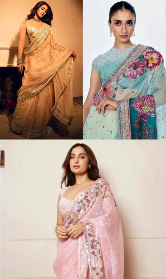 Karwa Chauth Saree Trends: लाल साड़ी से हटकर इस बार ट्राई करें ये 5 खूबसूरत पेस्टल शेड्स