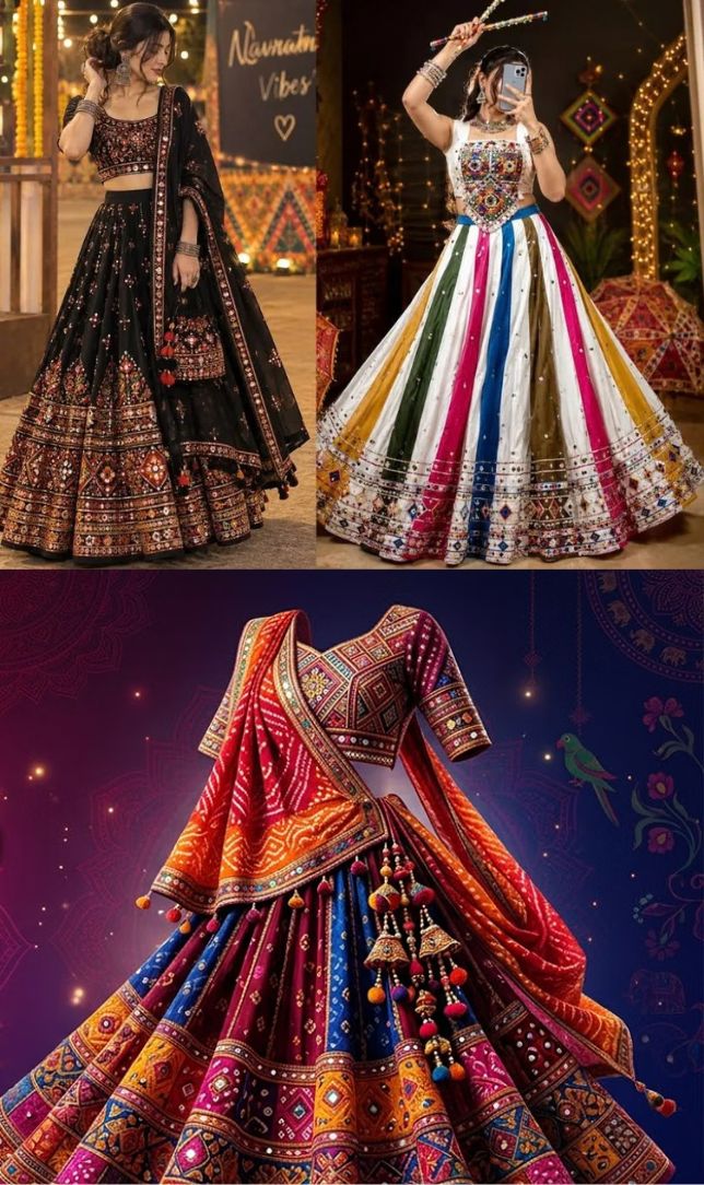 गरबा नाइट में छा जाएंगी! ये 6 चनिया चोली और लहंगे के डिजाइन हैं बेहद खूबसूरत